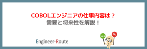 COBOLエンジニアの仕事内容は？需要と将来性を解説！