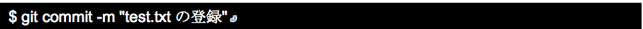 $ git commit -m 